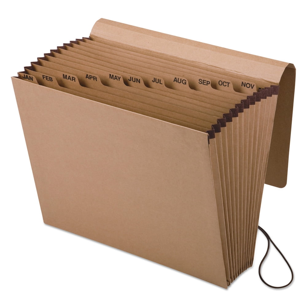 Pendaflex K-17M-OX Kraft Indexed Expanding File, 12 Pocket, Kraft, Letter, Brown