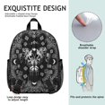 thumbnail image 2 of Astronomical Student Backpack – Gothic Celestial Moon And Star Steampunk Cosmic Lunar Eclipse Solar Dark Mystical Sky Design, 2 of 3