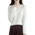 thumbnail image 3 of JIKNTTR Womens Fall Fashion Warm Long Sleeve Turtleneck Knit Shirt Casual Stretchy Slim Fitted Sweater Going Out Tops Fashion Warm Shirts, 3 of 7