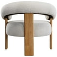 thumbnail image 3 of Meridian Furniture Winston Cream Boucle Fabric Accent Chair, 3 of 40