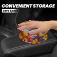 thumbnail image 2 of Round Car Trash Can 7×5.9in Waterproof, Durable, Not Easy To Fade, Easy To Install And Disassemble To Prevent Interior Pollution Colorful Floral Pattern Groovy Flowers (3), 2 of 7