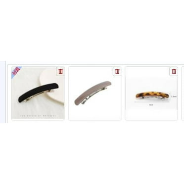 ITSELFER 3pcs Barrette Clips Hair Snap Barrettes Hair Styling Clips Metal Hair Spring Clips Ponytail Clips Women Metal Hair Clips