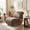 Brown, variant on Christopher Knight Home 28.9" Boucle Accent Lounge Chair with Curved Backrest, Off-White