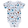 thumbnail image 3 of Newborn & Infant WEAR by Erin Andrews Carolina Panthers Three-Piece Turn Me Around Bodysuits & Pant Set, 3 of 5