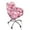 Strawberry Floral Pink, variant on Xixirimido Lemon Blue Floral Pattern Swivel Armchair Accent Dining Chair Cover, Stretch Mid-Back Office Desk Chair Slipcover Leisure Arm Chair Protector Soft Covers for Home