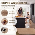 thumbnail image 3 of Kitchen Rugs and Mats Non Slip Washable, 17"x47" Brown Absorbent Runner Rugs for Kitchen, Front of Sink, Kitchen Mats for Floor，Easy to Clean and Maintain Kitchen Floor mat, 3 of 8