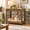 Rustic Brown, variant on 32" Dog Crate Furniture, Wooden Indoor Dog Kennel with Double Doors, Removable Privacy Curtain, Lockable Caster Wheels, Decorative Pet Cage End Table for Small and Medium Dogs