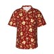 thumbnail image 1 of Balery Golden Squirrels Holiday Camisas hawaianas de manga corta para hombre, camisas playeras de corte holgado, camisas de vacaciones con botones,Large, 1 of 7