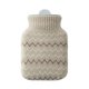 thumbnail image 1 of Botella de agua caliente gris, botella de agua caliente con tapa, con funda de punto extraíble y lavable Botella de agua caliente, segura y duradera Ayuda a proporcionar el máximo, 1 of 5