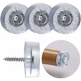 thumbnail image 1 of Paquete de 20 almohadillas de goma antideslizantes de forma redonda de 18 mm para muebles, sillas, sofás, mesas y pisos de madera para reducir el ruido transparente, 1 of 1