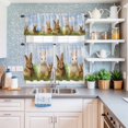 thumbnail image 6 of Kitchen Window Curtains Valance and Tier Set, Easter Cute Wild Rabbit with Egg Rod Pocket Tier Curtain Valance Set, Blue Sky Green Grass Light Filtering Cafe Curtains for Bedroom Living Room, 6 of 9