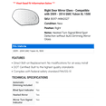 thumbnail image 2 of Right Door Mirror Glass - Compatible with 2009 - 2014 GMC Yukon XL 1500 2010 2011 2012 2013, 2 of 2