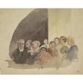 thumbnail image 2 of Eugène Laermans 24x20 Gold Ornate Framed and Double Matted Museum Art Print Titled - Bored Spectators in a Public Performance (1874 - 1940), 2 of 4