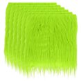 thumbnail image 1 of Unique Bargains 6 Pcs 10 x 10 Inch Plush Faux Fur Fabric Square Fluffy Faux Fur Patches Cuts, Light Green, 1 of 6