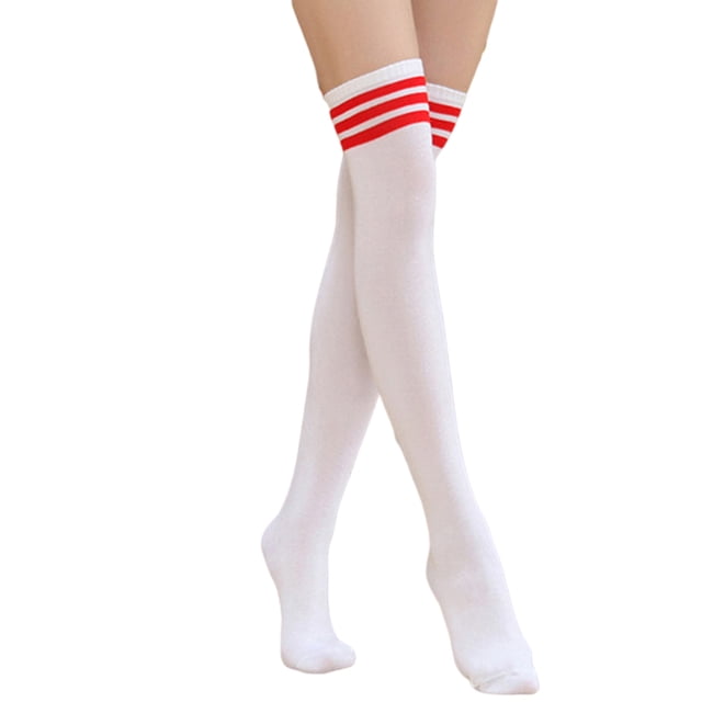 Qarigey 3 pares de calcetines hasta la rodilla para mujer, transpirabilidad, únicos, cómodos, versátiles, estilo pijo, calcetín, botas, manguera, Medias Tipo7
