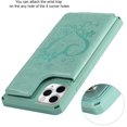 thumbnail image 6 of for iPhone 11 Pro Wallet Case with RFID Blocking Card Holder for Girls Women,Premium PU Leather Magnetic Buttons Stand Flip Wrist Strap Case for iPhone 11 Pro 5.8 Inch,Heart Green, 6 of 16