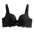 thumbnail image 2 of LLYWEY V Neck Bras for Women Wire-Free Bras Large Breasts Ladies Convertible Bra Style-1420 Women Multiway Bra Feature Adult Female T-Shirt Sports Bras Black 38B, 2 of 6
