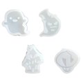 thumbnail image 1 of Coofit 4PCS Resin Casting Mold Set Assorted Silicone Resin Mold Cake Mold for Halloween, 1 of 9