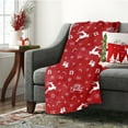 thumbnail image 4 of JLFNYA Christmas Blanket, 28*40 in Throw Blankets, Throw Blankets Under $10, Soft Fleece Blanket,Warm Plush Christmas Decoration, Winter Cozy Holiday Cabin Throw for Sofa Couch, Gifts for Women, 4 of 5