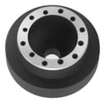 thumbnail image 1 of Steering Wheel Connector, Durable Simple Installation Anti-Wear Steering Wheel Adapter, Aluminum Alloy Anti-Rust Black Steering Wheel E46 for Car Automotive, 1 of 7