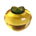 thumbnail image 2 of Figura de caqui de cristal coleccionable, figura de mesa moderna para sala de estar y hogar Amarillo, 2 of 9