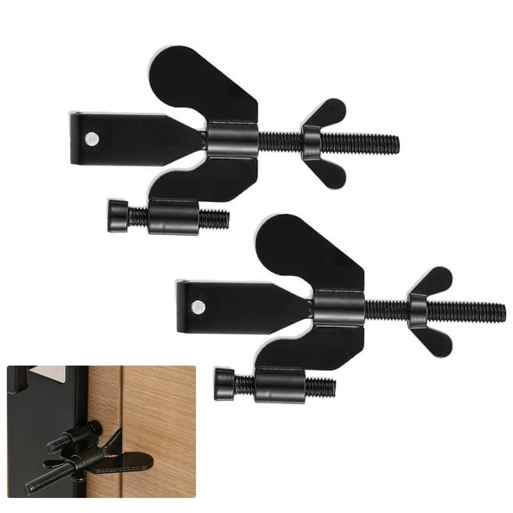 BTideas 2 Pack Adjustable Portable Door Lock,Heavy-Duty Hotel Safety Door Lock for Traveling & Home