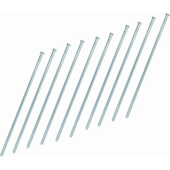 12" Stainless Steel Landscape Spikes - Heavy Duty Metal Pins for Camping, Landscaping, and Outdoor Anchoring (Pack of 10)