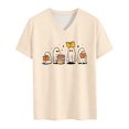 thumbnail image 4 of Women's T Shirt Short Sleeve Top Daily Tunic Blouse Gift Tops Tunic Blouse Graphic Blouse Casual Basic Tee, 4 of 5