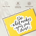 thumbnail image 6 of Elephant Stock Do What Makes Your Soul Shine Wall Art - Horizontal Canvas Wall Art - Living Room Wall Decor - Inspirational And Typography Canvas - Yellow And Black Decor - 36" x 24", 6 of 8