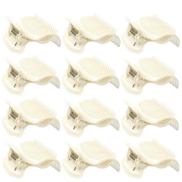 Pinces à Cheveux pour Rouleaux Chauds pour Boucleurs, Pinces en Plastique ABS Résistant à la Chaleur pour Grands Rouleaux Jumbo, Lot de 1/12