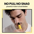 thumbnail image 4 of Gorilla Technique 10,000 RPM Nose and Ear Hair Trimmer for Men, Professional USB-C Rechargeable 2-in-1 Grooming Kit for Nose & Eyebrow, Painless No-Pull Trimmer, 2 Washable Heads, 4 of 4