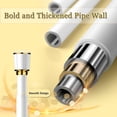 thumbnail image 3 of 16-197 Inch Extendable Curtain Rod Tension Rod Rustproof For Hanging And Moving Shower Curtain No Drilling/Anti-slip/Rustproof (Carbonizedcolor : Gray, Size : 122""-158""), 3 of 8