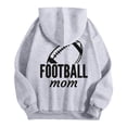 thumbnail image 4 of MHFRRA Sudadera con Capucha Informal para Hombre, Estilo Holgada, con Estampado de Fútbol, Cómoda y Cálida para Uso Diario En Otoño E Invierno Gris, 4 of 4