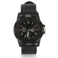 thumbnail image 1 of Reloj de pulsera analógico electrónico, correa de nailon redonda, reloj de pulsera militar (negro), 1 of 8