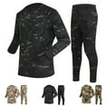 thumbnail image 6 of guisaled Men's Thermal Underwear Camo Workout Top And Bottom 2 Piece Sets Gym Hunting Slim Fit Compression Long Johns Base Layer, 6 of 7