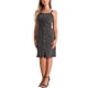 thumbnail image 2 of Vestidos de mezclilla sin mangas con botones para mujeres Inspire Chic, con escote corazón, midi, color gris, talla M, 2 of 6