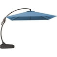 thumbnail image 5 of GRANDPATIO x SUNBRELLA 10 ft Square Patio Umbrella Deluxe NAPOLI Curvy Aluminium Offset Umbrella (Canvas Sapphire Blue, Square), 5 of 10
