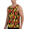 thumbnail image 2 of Lsque Autumn With Leaves Pattern Mens Tank Tops Muscle Athletic Quick Dry Sleeveless Workout Fitness T Shirts Beach Tank Top, Loose-fit Sleeveless Shirt for Men-4X-Large, 2 of 7