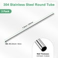 thumbnail image 3 of Tubo de acero inoxidable 304 de 200 mm en paquete de 3, 6 mm de diámetro exterior y 0.2 mm de grosor de pared, tubería de acero inoxidable sin costura [0.24x0.01x7.9IN], 3 of 7