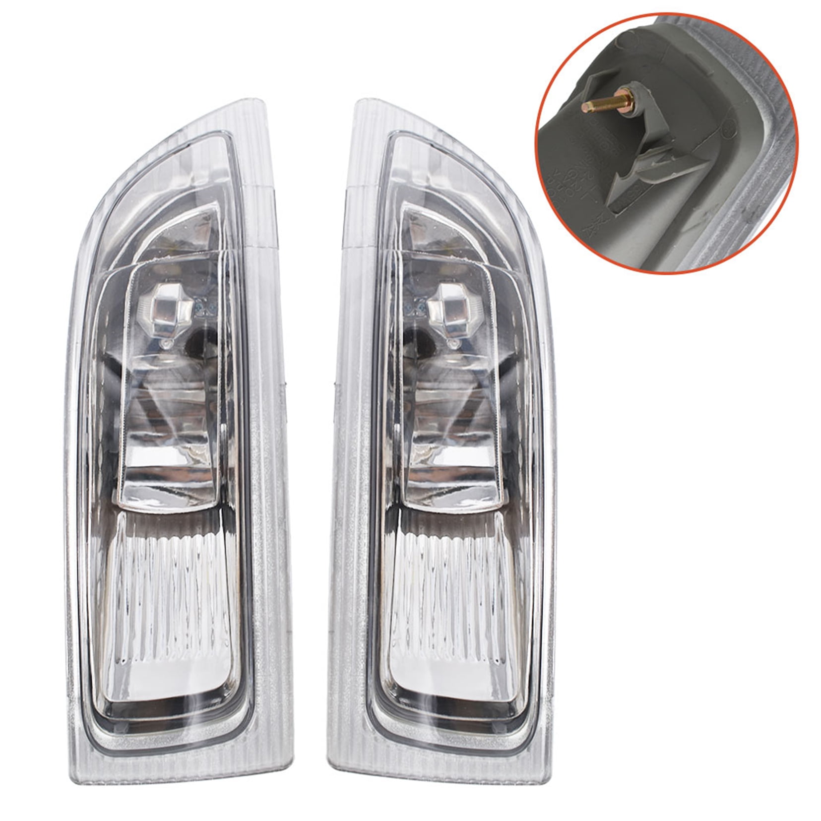 labwork Left and Right Clear Lens Fog Light w/ Bulbs for 2004-2005 Toyota Sienna