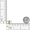 thumbnail image 6 of Gem Stone King 14K White Gold Green Peridot Solitaire Engagement Ring for Women (2.07 Cttw, Round 8MM, Gemstone Birthstone, Available in Size 5, 6, 7, 8, 9), 6 of 6