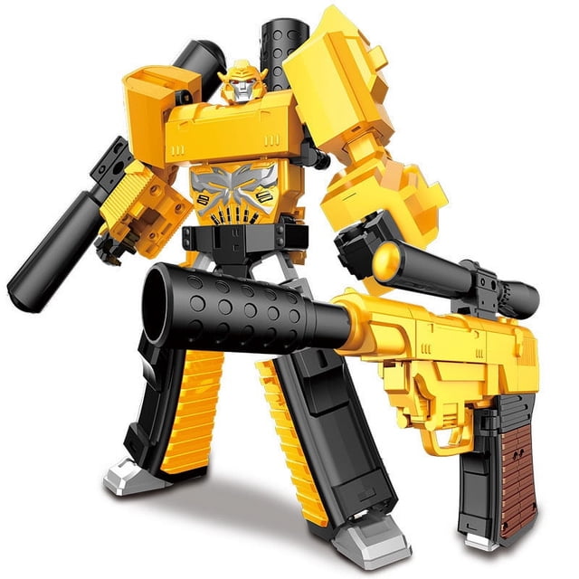 Figura de acción para niños 2 en 1, pistola Robot transformadora, juguete, figura de Robot transformador, articulaciones multiarticuladas, regalos de colección para niños