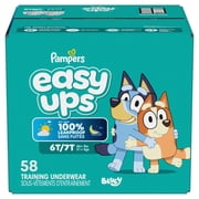 Pampers Easy Ups Potty Training Pants (6T7T), 58 Count