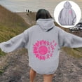 thumbnail image 4 of BLOCLOALO Graphic Hoodies Ribbon Sweatshirt Cancer Fight Awareness Pullover Faith Casual Long Sleeve Coat Outwear Grey Xl, 4 of 5