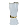 thumbnail image 6 of A&B Home White Ceramic Vase with Gold Ribbon Accent 6.7" x 6.7" x 14.8", 6 of 10