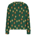 thumbnail image 3 of Puntoco Chaqueta De Punto Informal Con Estampado De Hojas Para Mujer, Chaqueta Con Botones, Abrigo De Felpa, Para Otoño E Invierno, 3 of 4