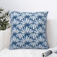 thumbnail image 4 of Yiaed Blue Shells Print Pillow Covers Super Soft Decorative Square Throw Pillow Covers Case Cushion Covers for Sofa Couch Bedroom Car Decor（No pillow core）-22"x22", 4 of 7