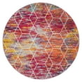 thumbnail image 3 of Unique Loom Trellis Frieze Collection Area Rug - Geometric (8' Round Multi/Ivory), 3 of 7