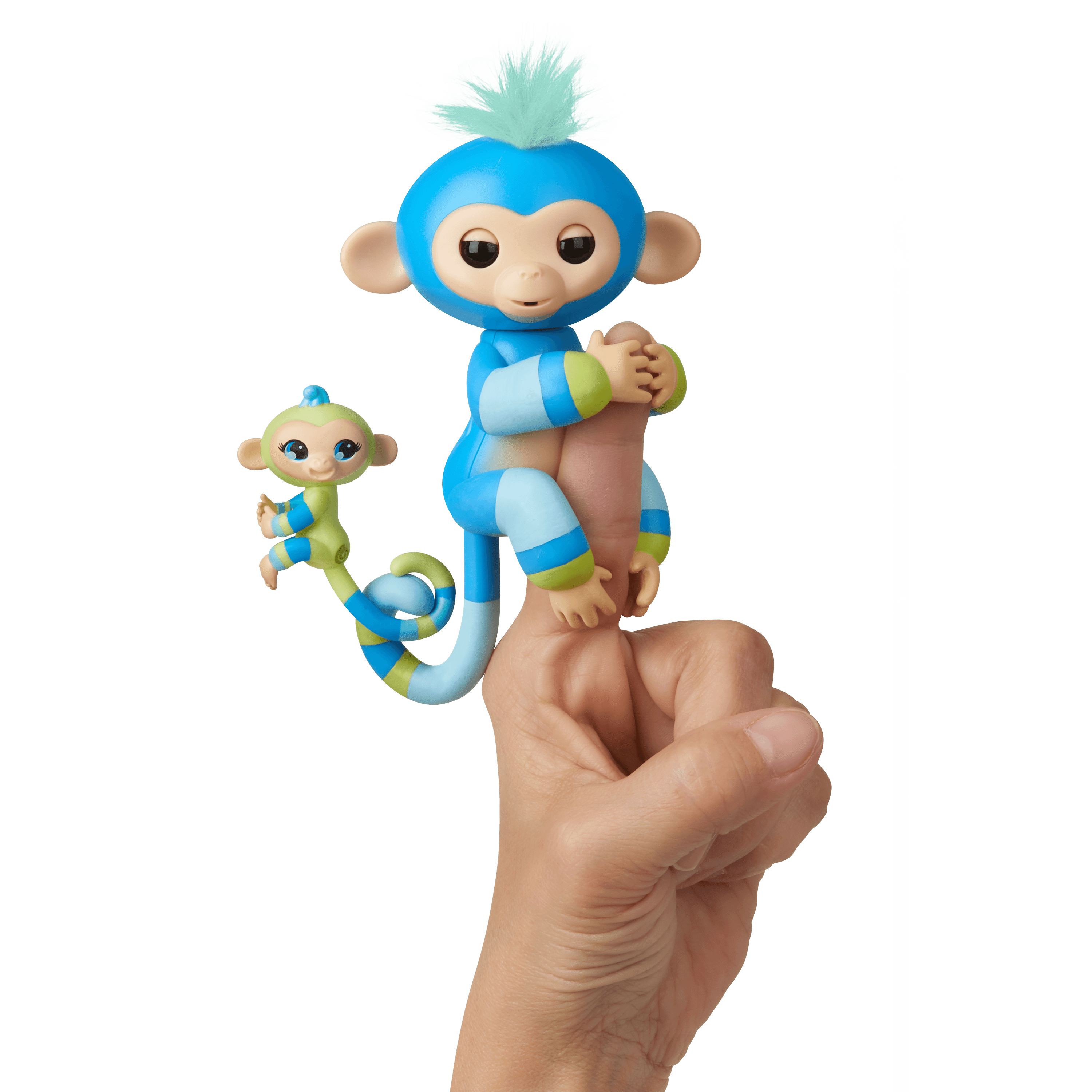 Light Blue Color Fingerlings Interactive Baby Finger Monkey 