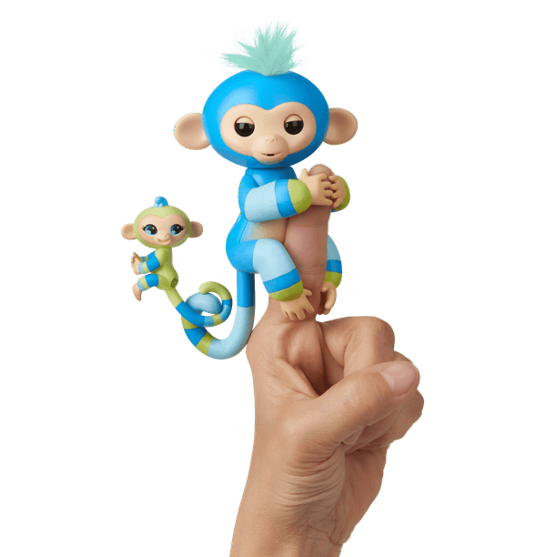 Fingerlings Baby Monkey & Mini BFFs Billie & Aiden (BlueGreen